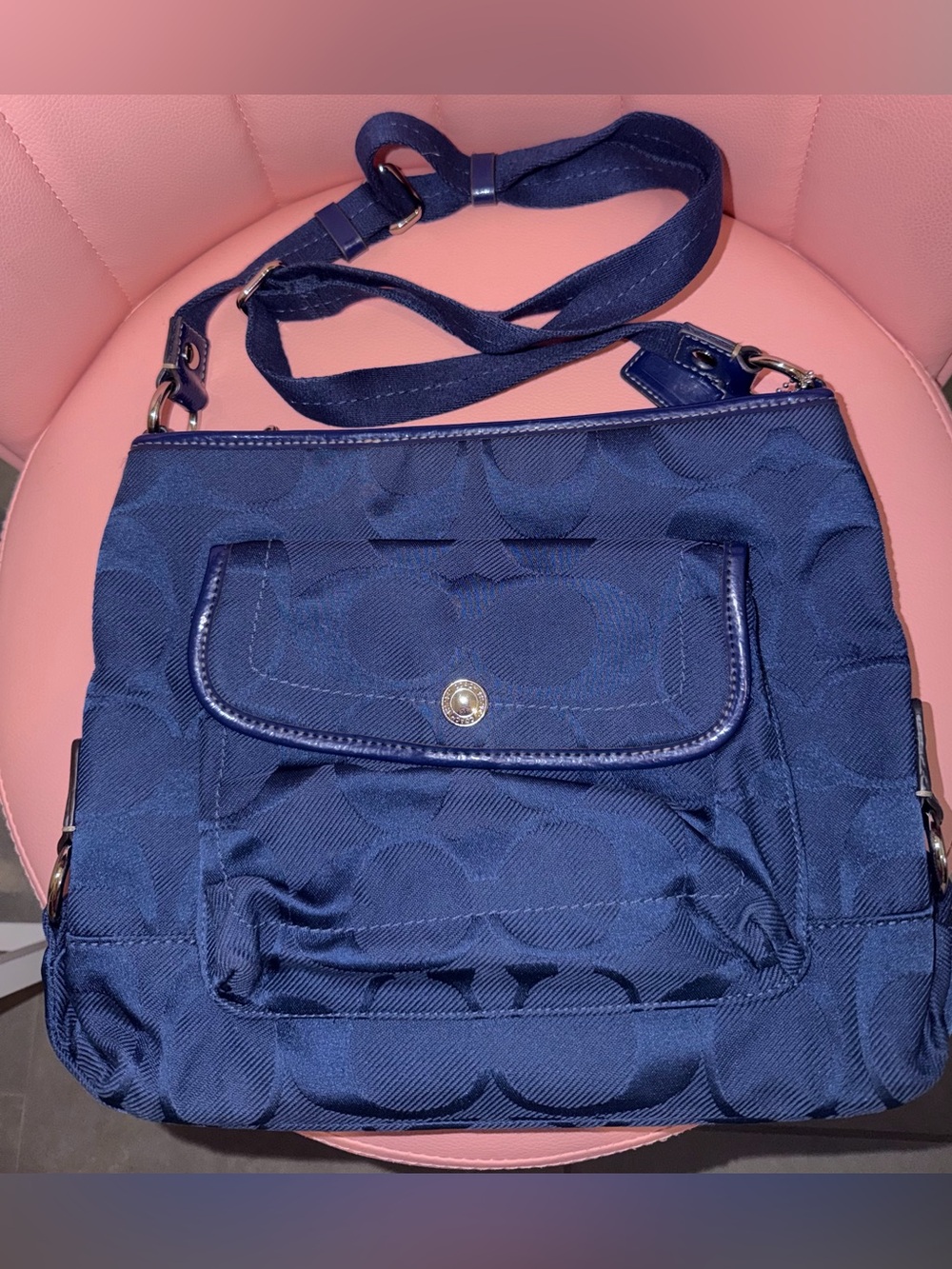 Coach Navy Crossbody Shoulder Bag